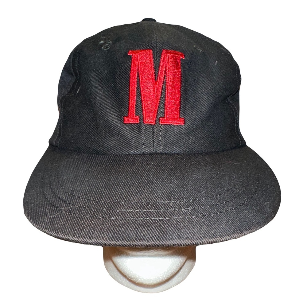 Vintage Marlboro Hat Strapback Black Vanguard Embroidered Letter M Smokers